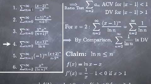 M15-3: Finding intervals of convergence: examples (II)
