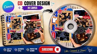 💿 Transform a Scrapbook into an Aesthetic CD Design in Canva! ✨