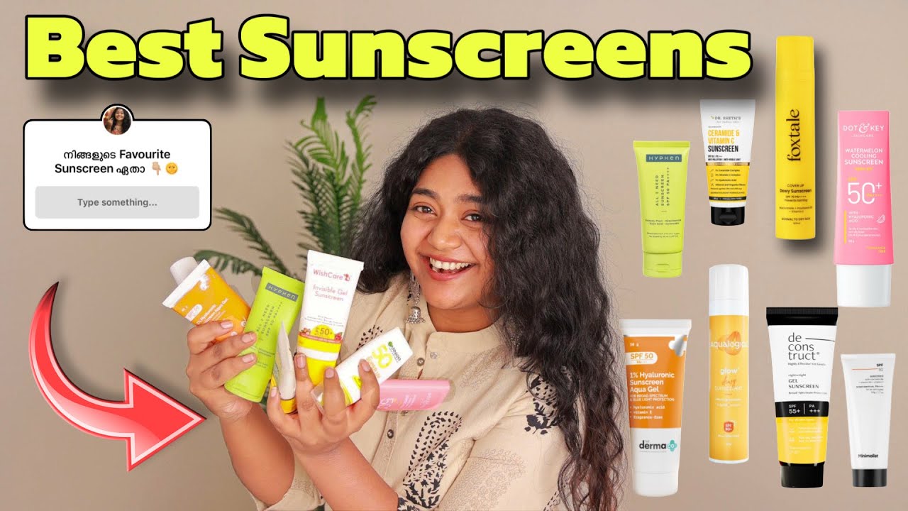 🌞Best Sunscreen for oily skin , acne prone skin , combination skin ,dry skin & sensitive skin 🔥