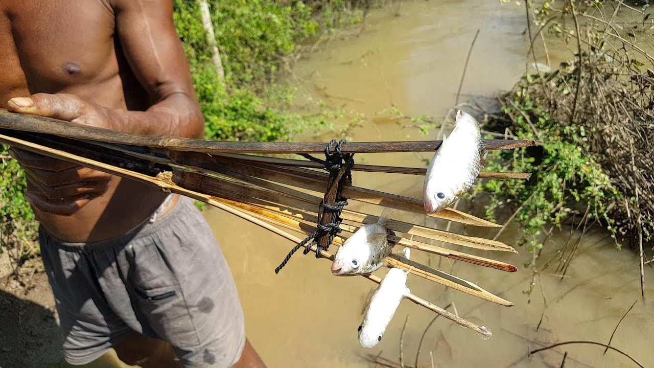 Primitive Fishing Tool Made OF Bamboo