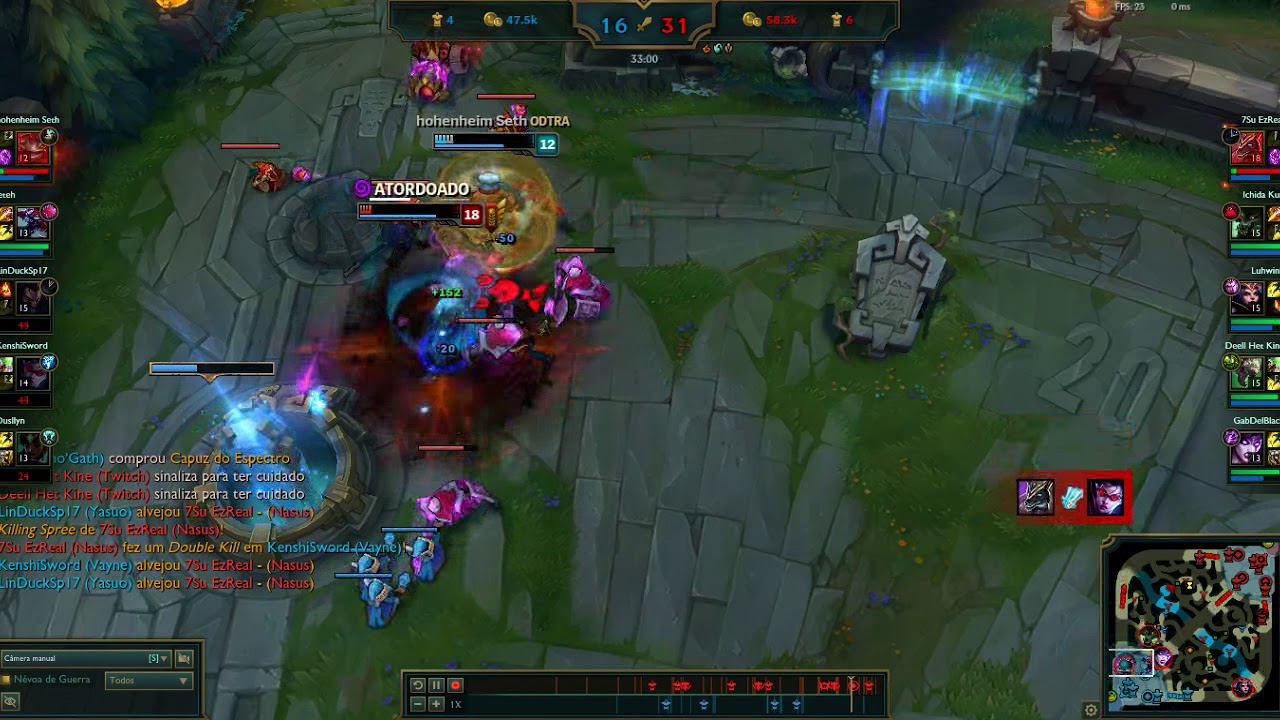 Quando se feeda um Nasus Q Hit Kill