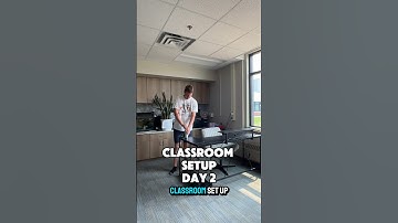 Classroom setup day 2! The full video will be live tomorrow! #teacherlife