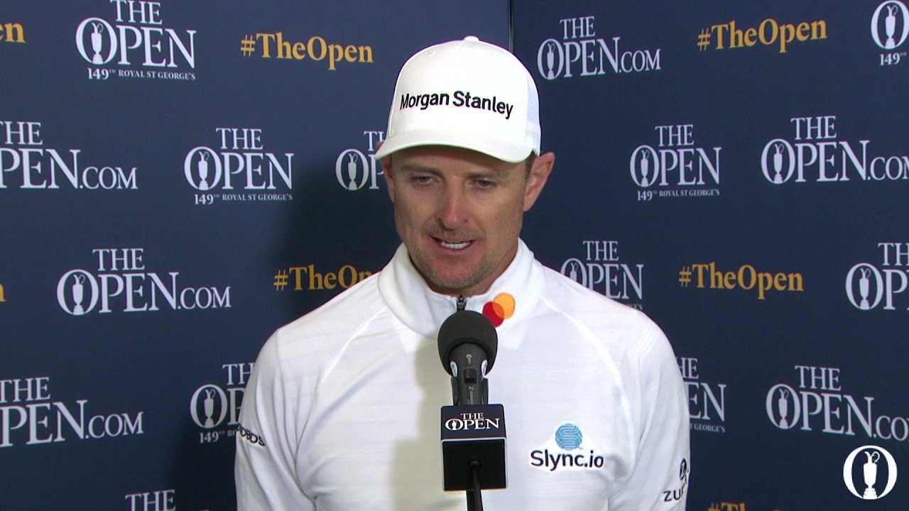 Justin Rose Thursday Flash Interview 2021 The Open Championship at Royal St. George's