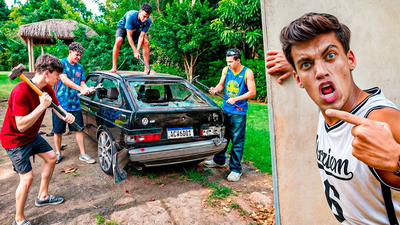 Os Valentões Invadiram Minha Casa E Quebraram Meu Carro!!!