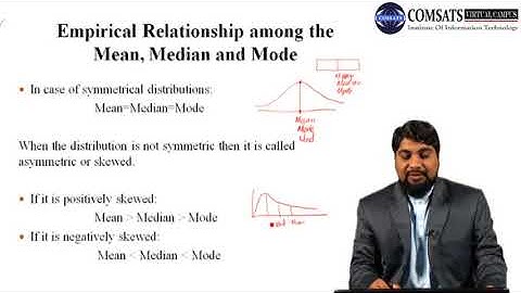 Statistics In Empirical Relationship between the Mean, Median and Mode in Hindi Urdu LECTURE 11