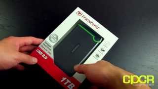 Transcend StoreJet 25M3 1TB USB 3.0 Ruggedized Portable Hard Drive Unboxing + Written Review