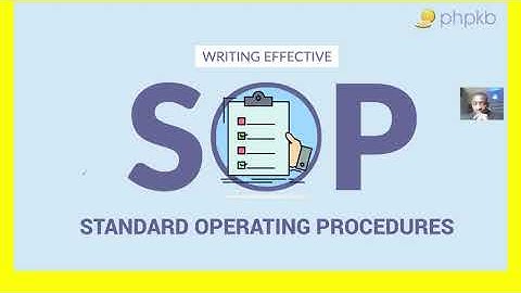 Analytical stage for Standard Operating Procedures