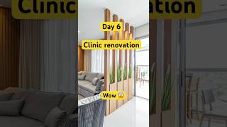 Day 6 of dental clinic renovation.. Wooden partition Wow 😱😱 #dentist #dentalclinic