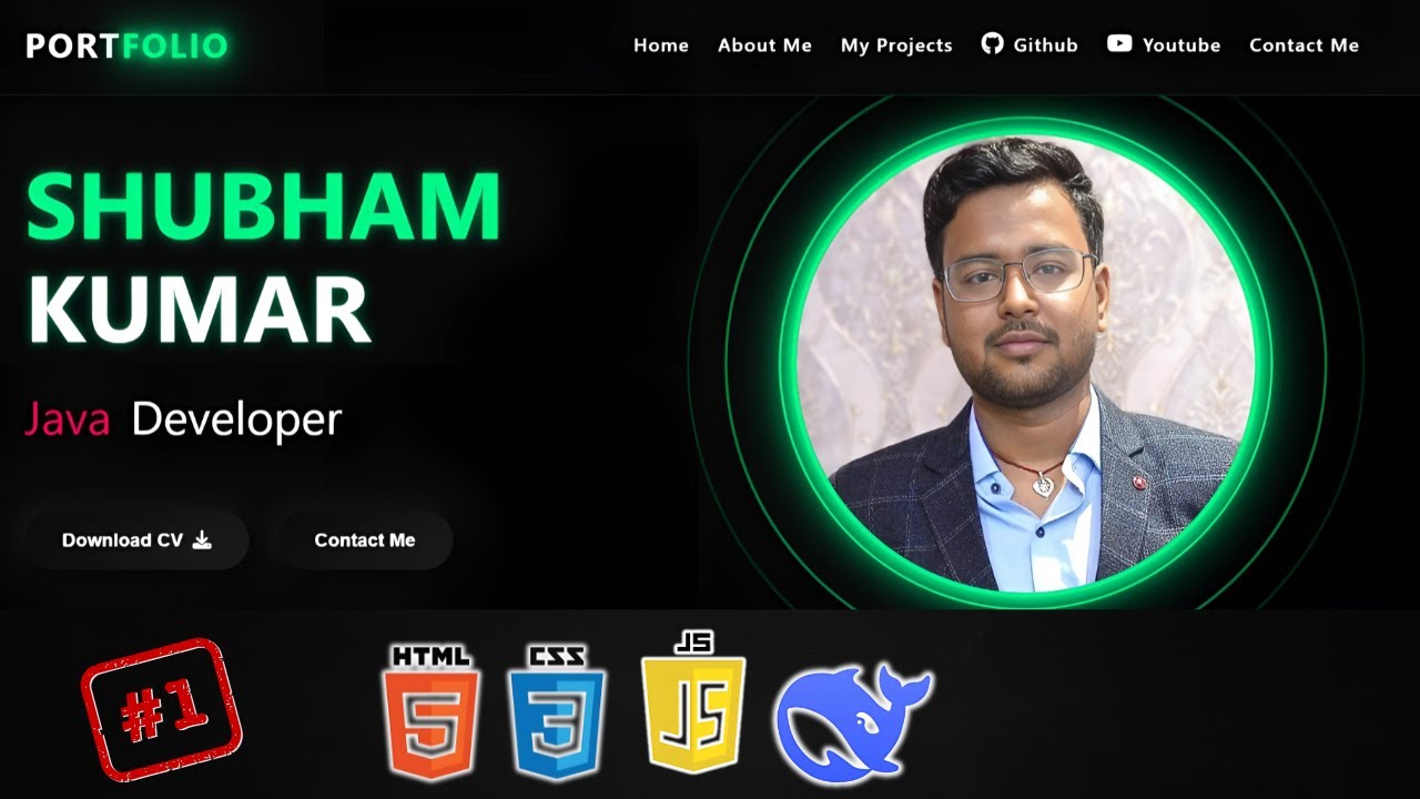 Building My Portfolio Website Using HTML, CSS & JS ( Part -1 ...