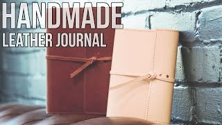 Hand Made Large Leather Journal Writers Log Refillable Notebook By Rustico