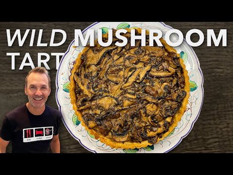 Wild Mushroom Tart with a Flaky Cornmeal Crust   DADS THAT COOK