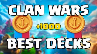 THE 4 BEST CLAN WAR DECKS IN CLASH ROYALE | AUGUST 2025 EDITION