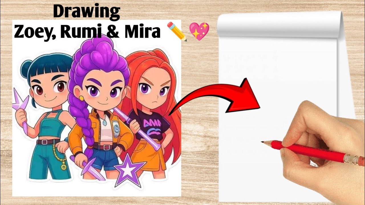 Chibi Magic in Action! Mira, Zoey & Rumi Long Drawing Video 😍🖌️