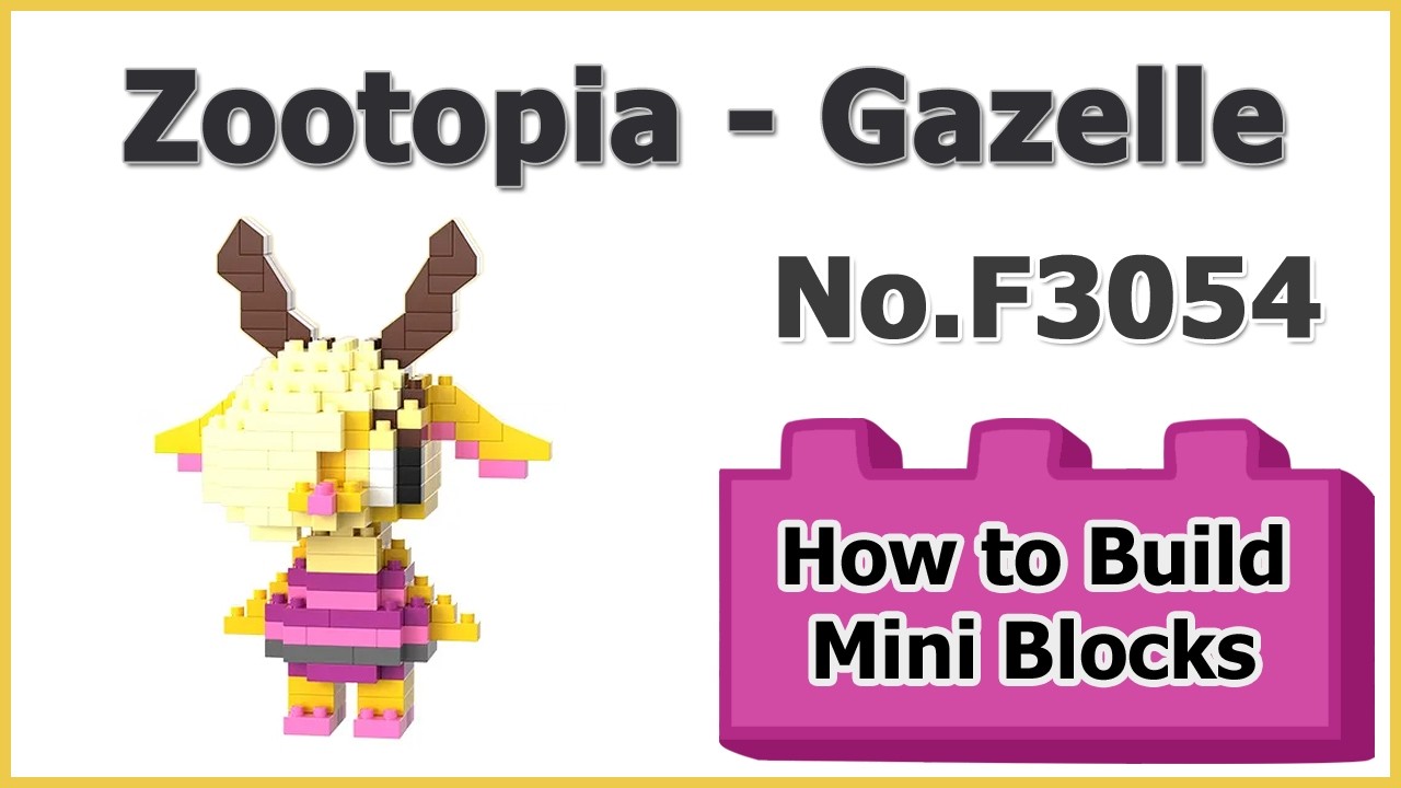 How to Build Blocks Zootopia Gazelle F3054 Instructions Specifications ...
