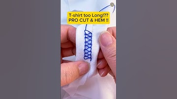 Diy T-shirts Hack: How to shorten a T-shirt like a Pro without sewing machine #shorts #sewing #tip
