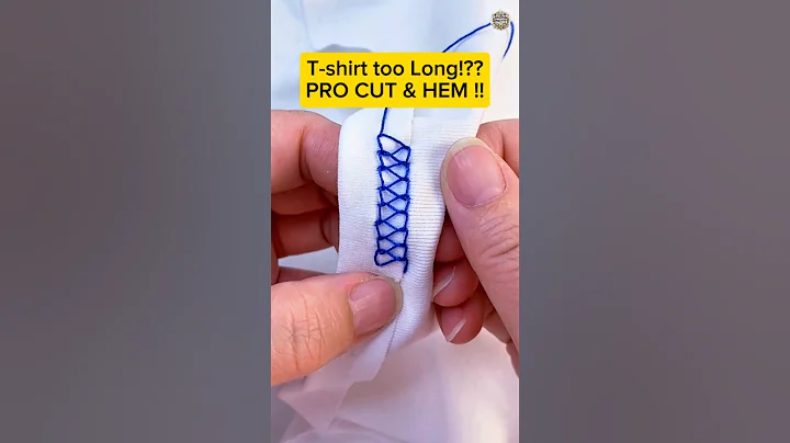 Diy T-shirts Hack: How to shorten a T-shirt like a Pro without sewing machine #shorts #sewing #tip