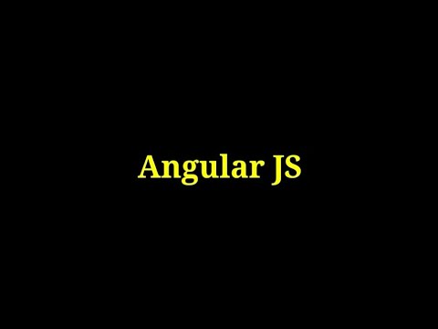 Angular JS - 1 Simple Angular JS Application - YouTube