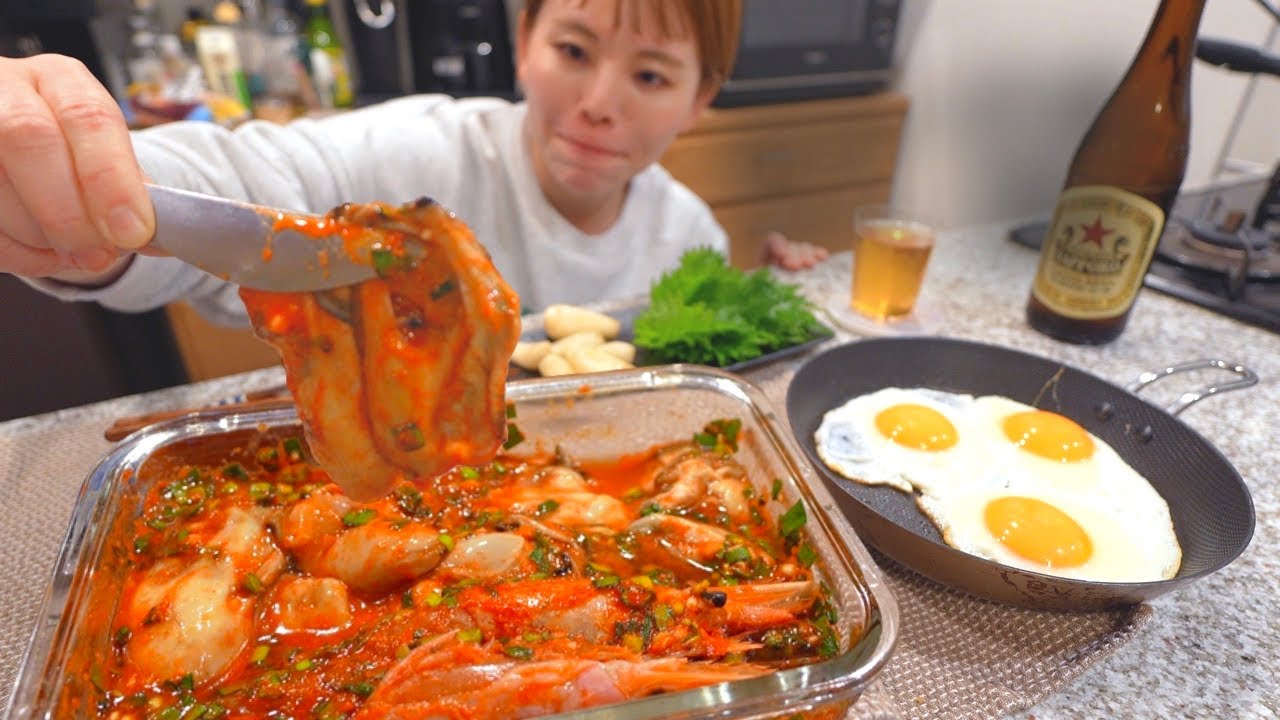 大量の生牡蠣でキムチを作って酒をキメる女の2日間
