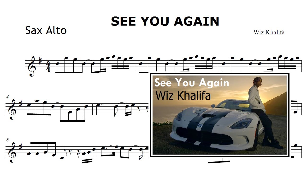 Ю си текст. Wiz khalifa see you again. Wiz khalifa - see you again Ноты. See you again Ноты для фортепиано. Ноты see you again для пианино.