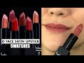 NEW elf O Face Satin Lipsticks // LIP SWATCHES &amp; REVIEW