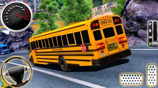 New Realistic School Bus Driving - City Coach Bus Bus Simulator 2023 : Android Gameplay screenshot 4