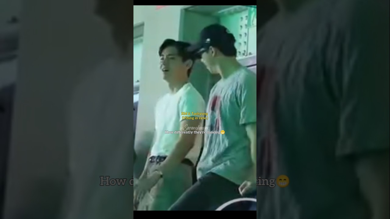 RM & Taehyung were dancing in sync🤩😁