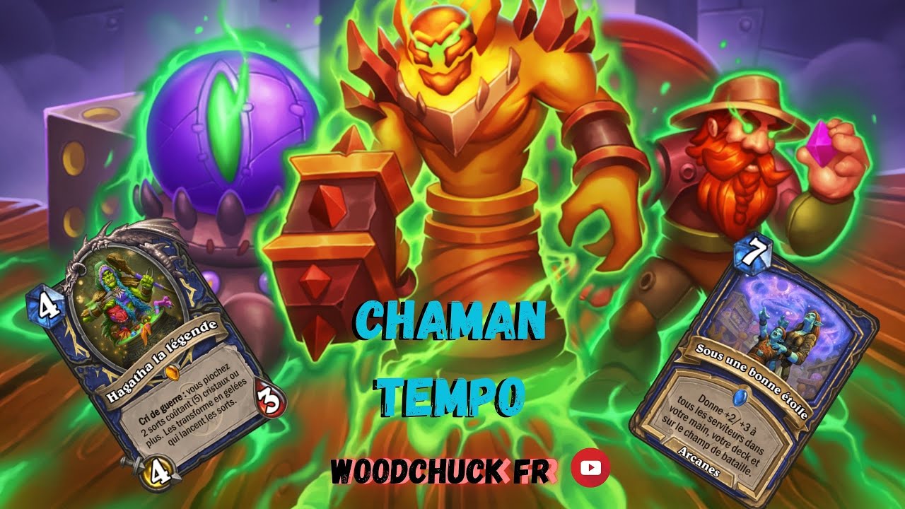 Hearthstone - Chaman Tempo ( intéressant et surprenant ) - Woodchuck