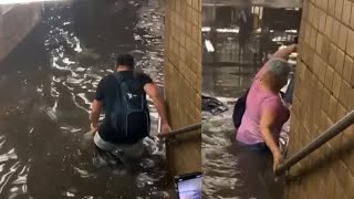 Tropical Storm Elsa Caused Gross Flooding in NYC Subways