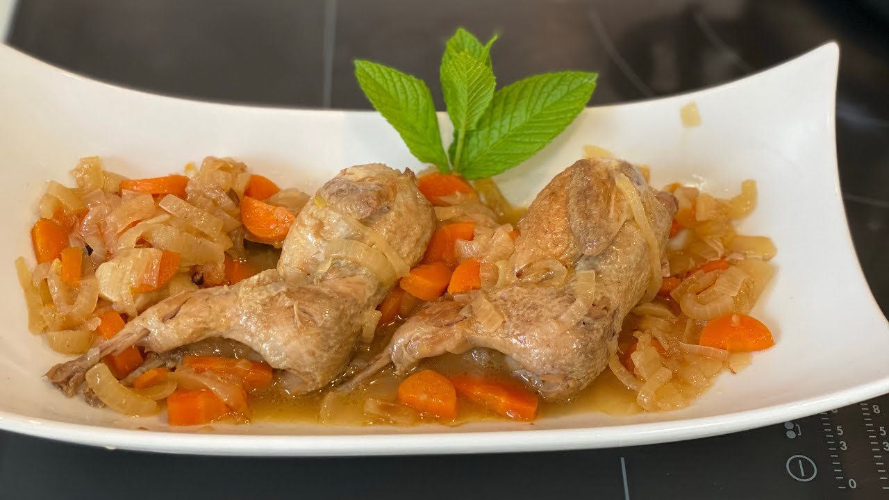 Codornices estofadas