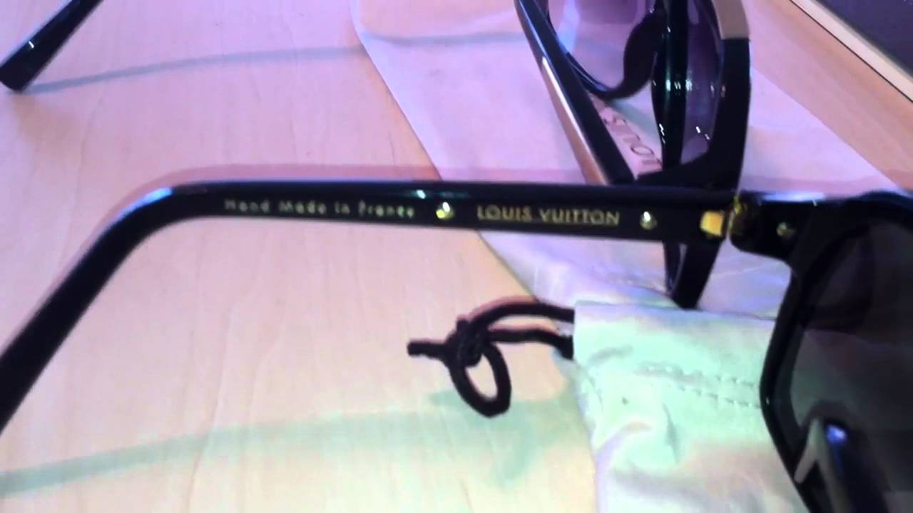 Real vs fake. How to authenticate Louis Vuitton Evidence sunglasses - YouTube