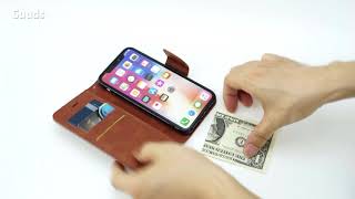 #Guuds Classic Sheepskin PU Leather Phone Wallet #Case #iphone #samsung screenshot 5