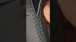 Diamond Model Steering Wheel Cover Stitching 🔥 Full Hand Stitching Tutorial