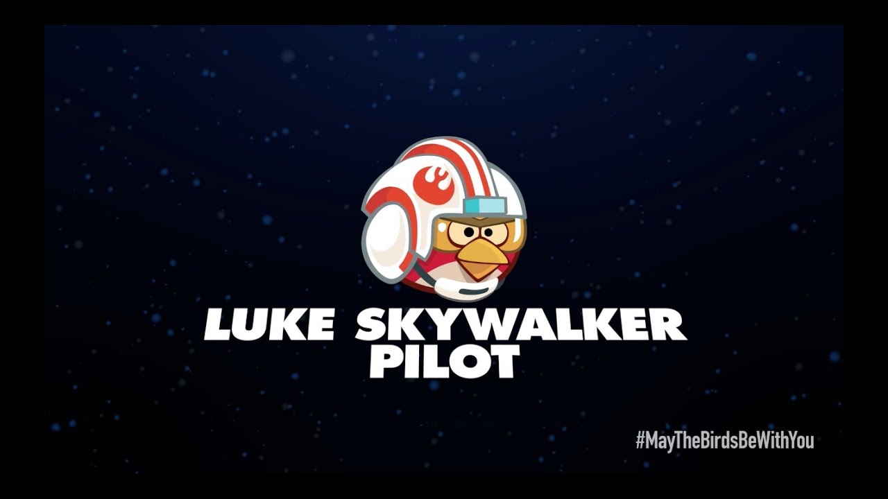 Angry Birds Star Wars 2 character reveals: Luke Skywalker Pilot - YouTube