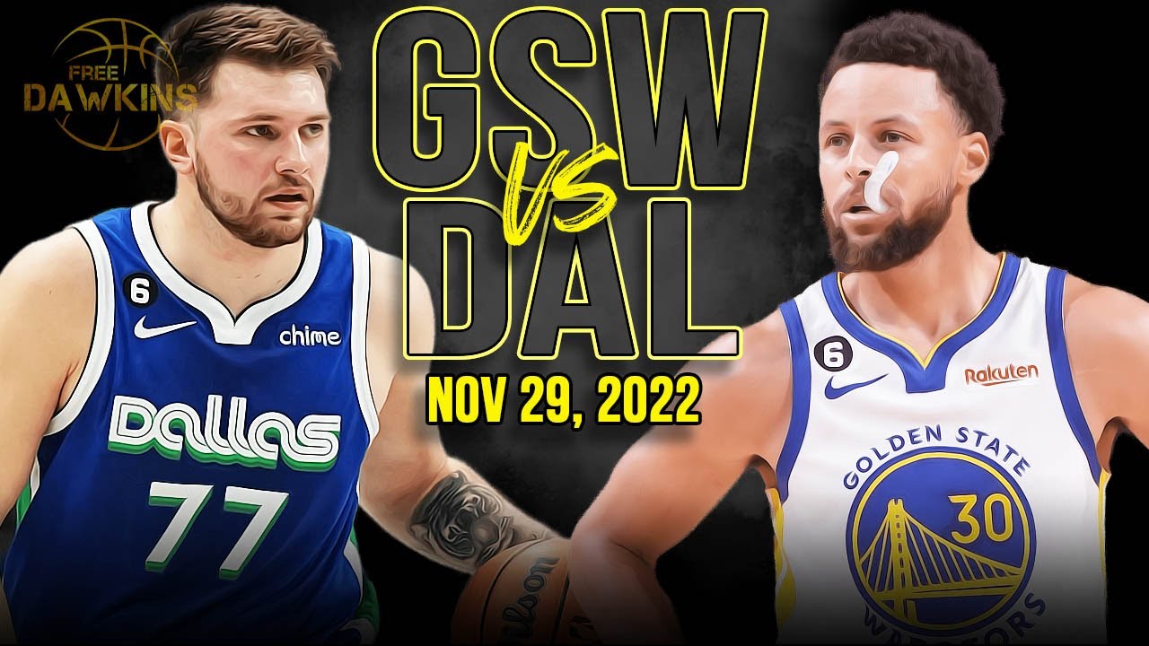 Golden State Warriors vs Dallas Mavericks Nov 29, 2022 Game ...