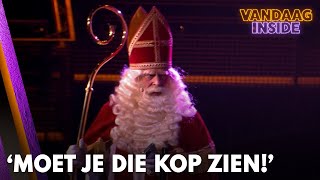 Sinterklaas onderbreekt Vandaag Inside Oudejaarsspecial: 'Eén grote amulet van geestelijke armoede'