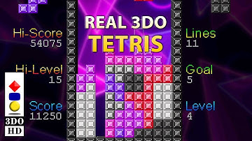 3DO Tetris Gameplay 2 - WIP Homebrew as of 04-07-2023