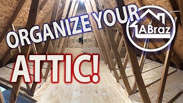 Organize Your Attic!  Easy DO IT YOURSELF Attic Storage Solution! |ABraz House|
