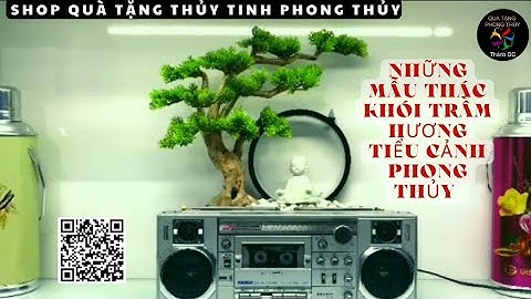 Thác khói trầm hương tiểu cảnh phong thủy đẹp, quà tặng phong thủy