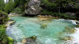 4K - Relaxing River - Nature Video - Water Stream