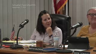 September 7 2022 Schuylkill Township Board of Supervisors