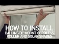 How to Install Bali® Cordless Solar and Roller Shades - Inside Mount