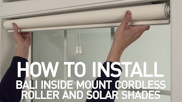 How to Install Bali® Cordless Solar and Roller Shades - Inside Mount
