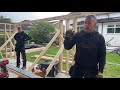 How to build a huge garden room roof with a canopy