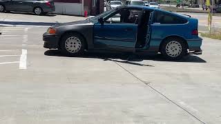 CA smog check turned to disaster Honda Crx ☹️