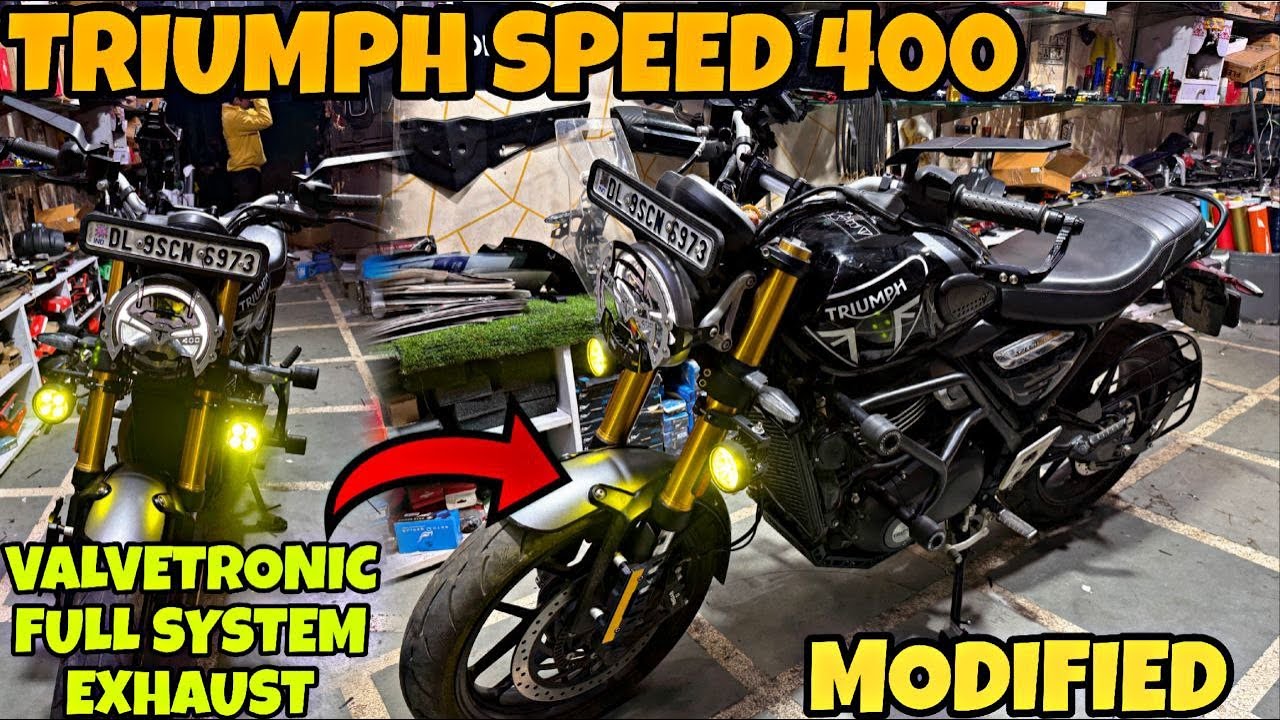 INDIA ka sabse Sasta Electronic VALVETRONIC 🔥in TRIUMPH SPEED 400 | Full Loaded Modification 😍