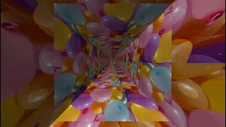 background.Фон для поздравления лабиринт шарики.Abstract Maze Bright Multicolored Looped Animated