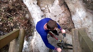 Biking Over Icy Water Fail || ViralHog