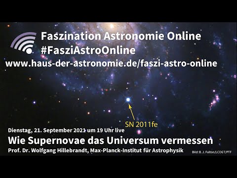 Wie Supernovae das Universum vermessen - Wolfgang Hillebrandt bei #FasziAstroOnline