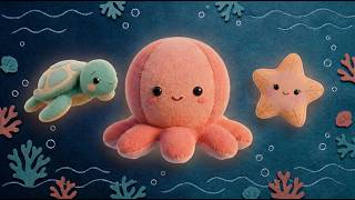 Floating Plush Ocean Night Friends | Calm Baby Sensory Video