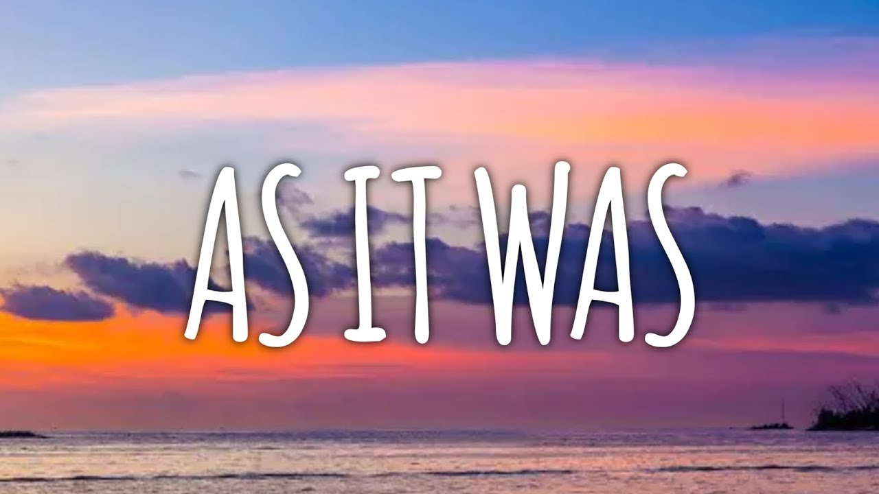 Harry Styles - As It Was (lyrics) - YouTube